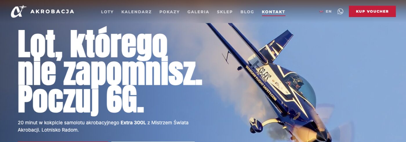 Screenshot of akrobacja.com