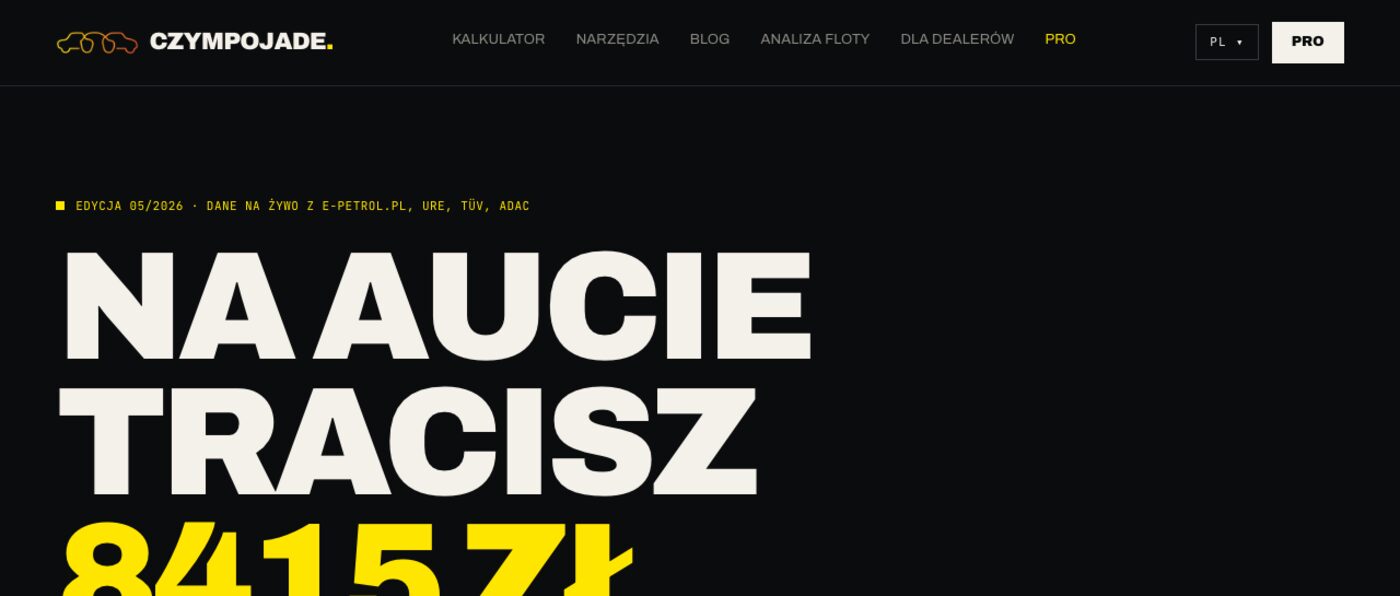 Screenshot of czympojade.pl